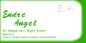 endre angel business card